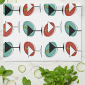 Martini-Glasmuster Küchentuch (Gefaltet)