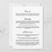 Martini Glass Bachelorette Party Invite Modern Einladung (Rückseite)