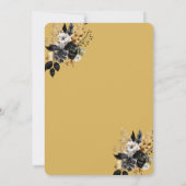 Martini Glass Black Rose Brunch & Bubbly Einladung (Rückseite)