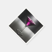 Martini Glass Cocktail Party Napkins Serviette (Ecke)