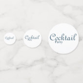 Martini Glass Cocktail Party Table Confetti Konfetti (Vorderseiten)