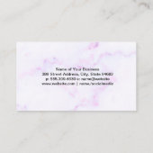 Martini Glass | Farbenfroher Marmor Visitenkarte (Rückseite)