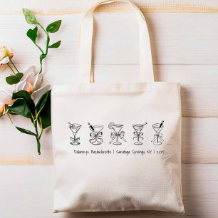 Martini Glass Junggeselinnen-Abschied Bridesmaid G Tragetasche