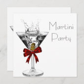 Martini Glass Martini Party Einladungen (Vorne/Hinten)