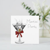 Martini Glass Martini Party Einladungen (Stehend Vorderseite)