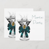Martini Glass Martini Party Einladungen (Vorne/Hinten)
