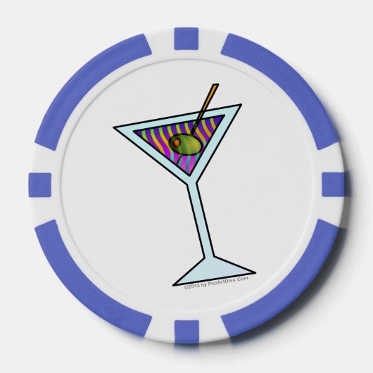 MARTINI GLASS POKERCHIPS (Vorderseite)