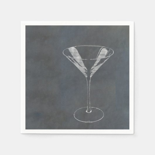 Martini Glass Serviette (Vorderseite)
