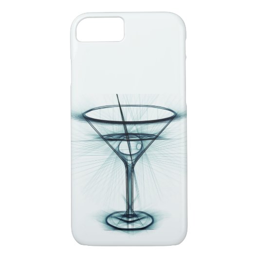 Martini Glass Sketch Case-Mate iPhone Hülle (Rückseite)
