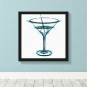 Martini Glass Sketch Leinwanddruck (Insitu (Holzboden))