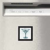 Martini Glass Sketch Magnet (In Situ (Geschirrspüler))
