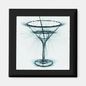 Martini Glass Sketch Magnet (Vorne)