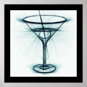 Martini Glass Sketch Poster (Vorne)