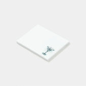 Martini Glass Sketch Postit Notes Post-it Klebezettel (angewinkelt)