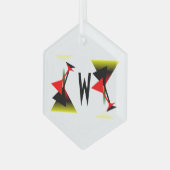 Martini Glasses Design Ornament (Vorderseite Links)