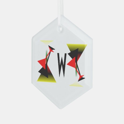 Martini Glasses Design Ornament (Vorderseite Links)
