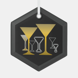 Martini Glasses Design Ornament Aus Glas