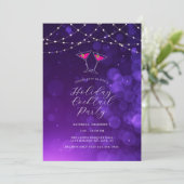 Martini Glasses Holiday Cocktail Party Einladung (Stehend Vorderseite)