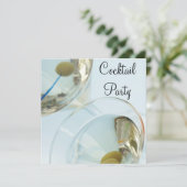 Martini Glasses Martini Cocktail Party Einladung (Stehend Vorderseite)