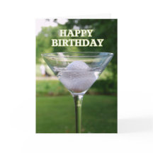 Martini Golf Ball Birthday
