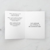 Martini Golf Ball Birthday Karte (Innenseite)