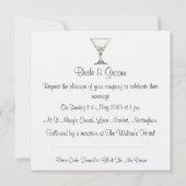 Martini-Hochzeit Einladung (Rückseite)