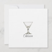 Martini-Hochzeit Einladung (Vorderseite)