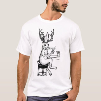 Martini Jackalope T-shirt
