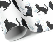 Martini-Katzen-Geschenkpapier Geschenkpapier (Rolleneckpunkt)
