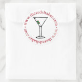 Martini-Kreisaufkleber - groß Runder Aufkleber (Tasche)