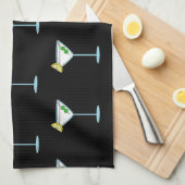 Martini Liebhaber Cocktail Glass Barkeeper Alkohol Geschirrtuch (Viertel Falte)