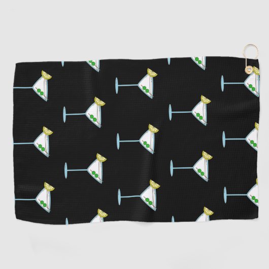 Martini Liebhaber Cocktail Glass Barkeeper Alkohol Golfhandtuch (Horizontal)