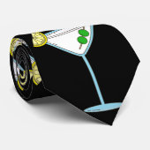 Martini Liebhaber Cocktail Glass Barkeeper Alkohol Krawatte (Gerollt)