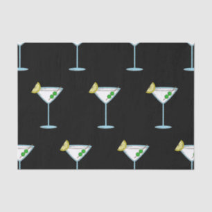 Martini Liebhaber Cocktail Glass Barkeeper Alkohol Seidenpapier