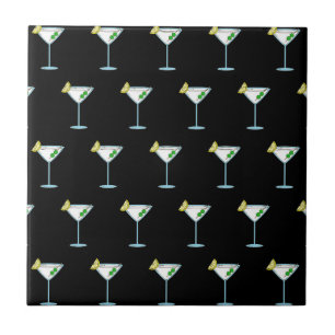Martini-Liebhaber Cocktailglas Barkeeper Alkohol Fliese