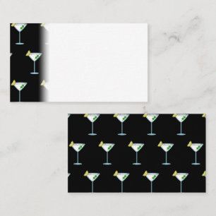 Martini liebt Cocktail Glass Barkeeper Alkohol Platzkarte
