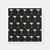 Martini liebt Cocktail Glass Barkeeper Alkohol Serviette (Vorderseite)
