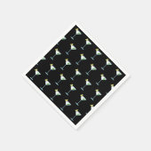 Martini liebt Cocktail Glass Barkeeper Alkohol Serviette (Ecke)