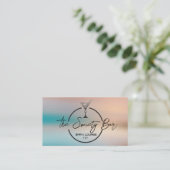 Martini-Logo | Bar Lounge Visitenkarte (Stehend Vorderseite)