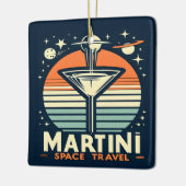 Martini-Logos für Raumfahrten Keramikornament (Links)