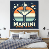 Martini-Logos für Raumfahrten Leinwanddruck (Insitu (Schlafzimmer))