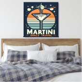 Martini-Logos für Raumfahrten Leinwanddruck (Insitu (Schlafzimmer))