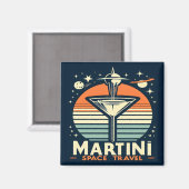 Martini-Logos für Raumfahrten Magnet (Vorderseite/Rückseite)