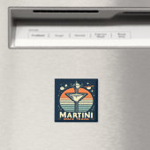 Martini-Logos für Raumfahrten Magnet (In Situ (Geschirrspüler))