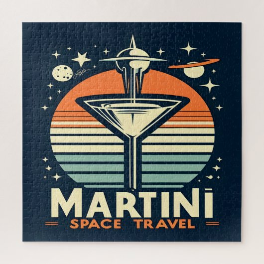 Martini-Logos für Raumfahrten Puzzle (Vertikal)