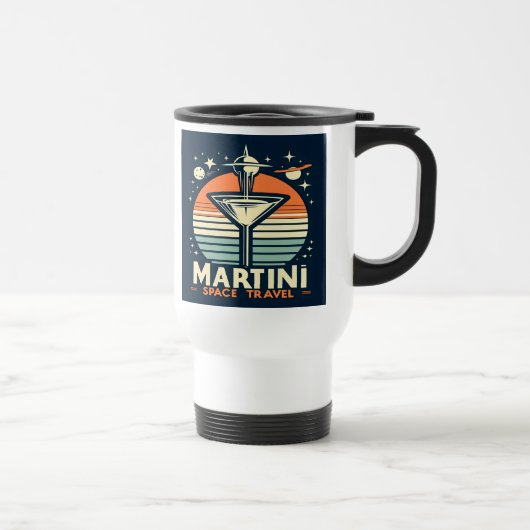 Martini-Logos für Raumfahrten Reisebecher (Rechts)