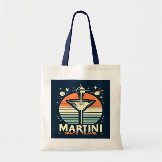 Martini-Logos für Raumfahrten Tragetasche (Vorne)