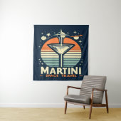 Martini-Logos für Raumfahrten Wandteppich (Beispiel)