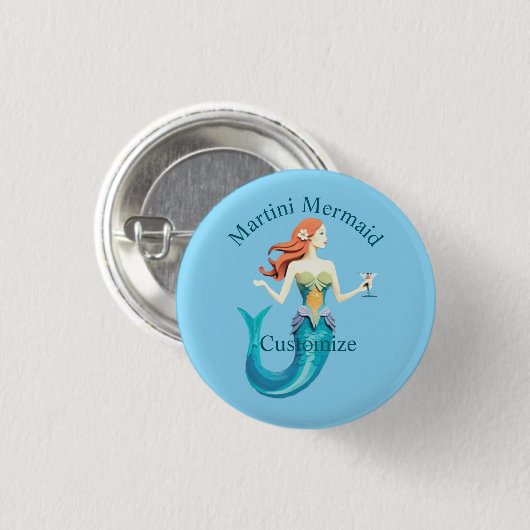 Martini Meerjungfrau Thunder_Cove Button (Vorne & Hinten)