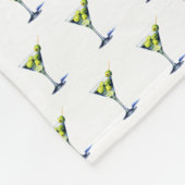 Martini mit Oliven Fleecedecke (Ecke)